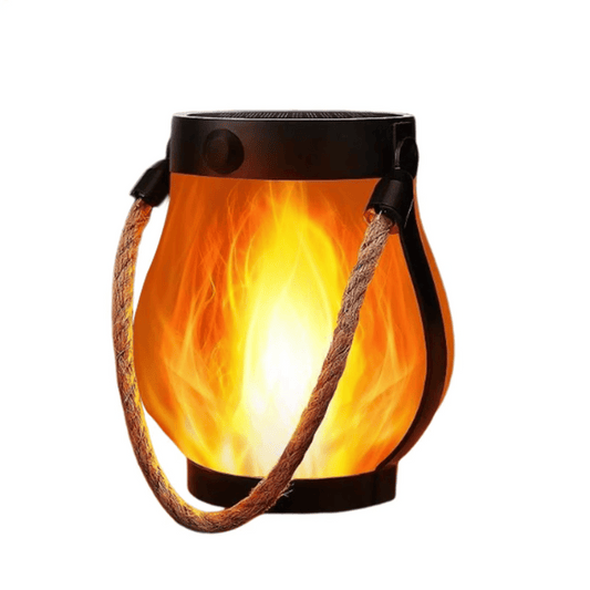 LED Flammenlaterne – Solar & USB