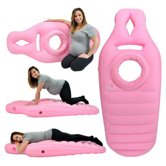 Inflatable maternity mat environmentally friendly PVC maternity mattress pad Concave flocking thickened indoor and outdoor universal mat